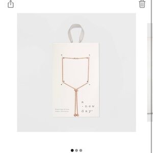 A New Day Rose Gold Y-Chain Bracelet